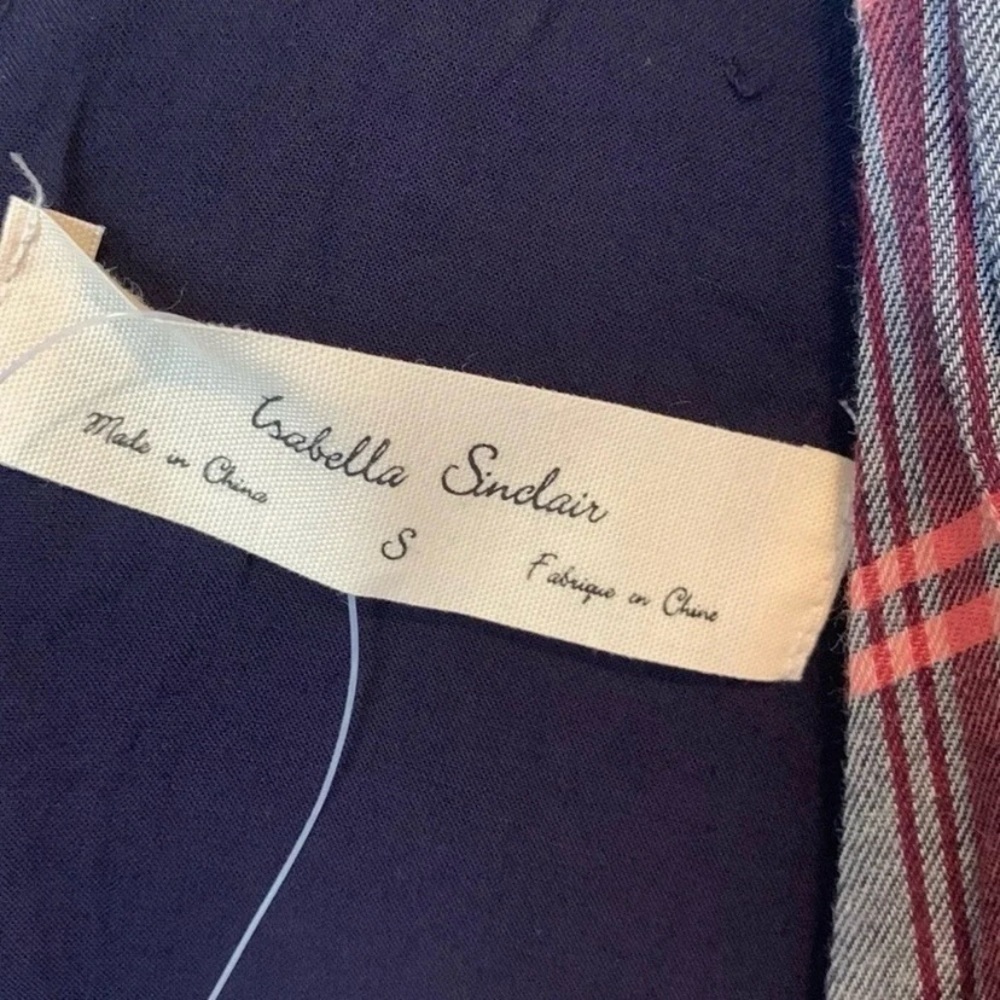 Anthropologie Plaid Isabella Sinclair Midi Dress Small Preppy Rodeo Festival - Picture 12 of 12